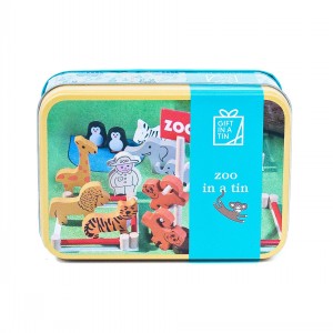 APPLES TO PEARS GIFT IN A TIN ZOO